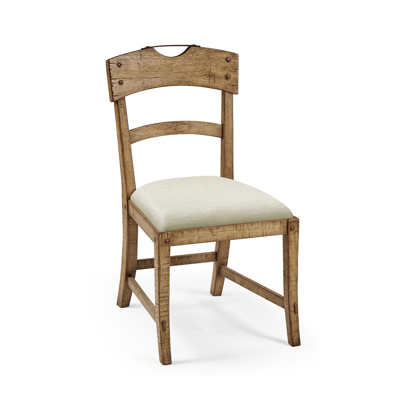 Casual Planked Dining Side Chair