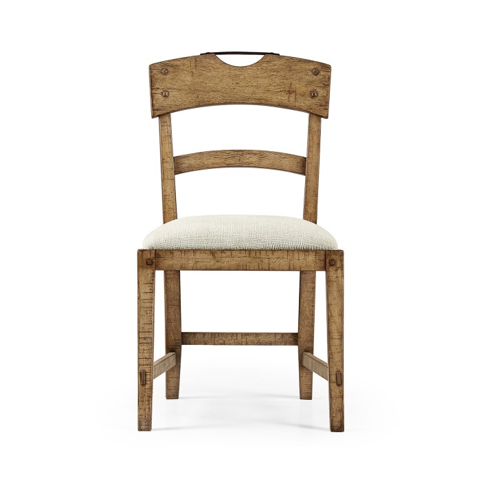 Casual Planked Dining Side Chair