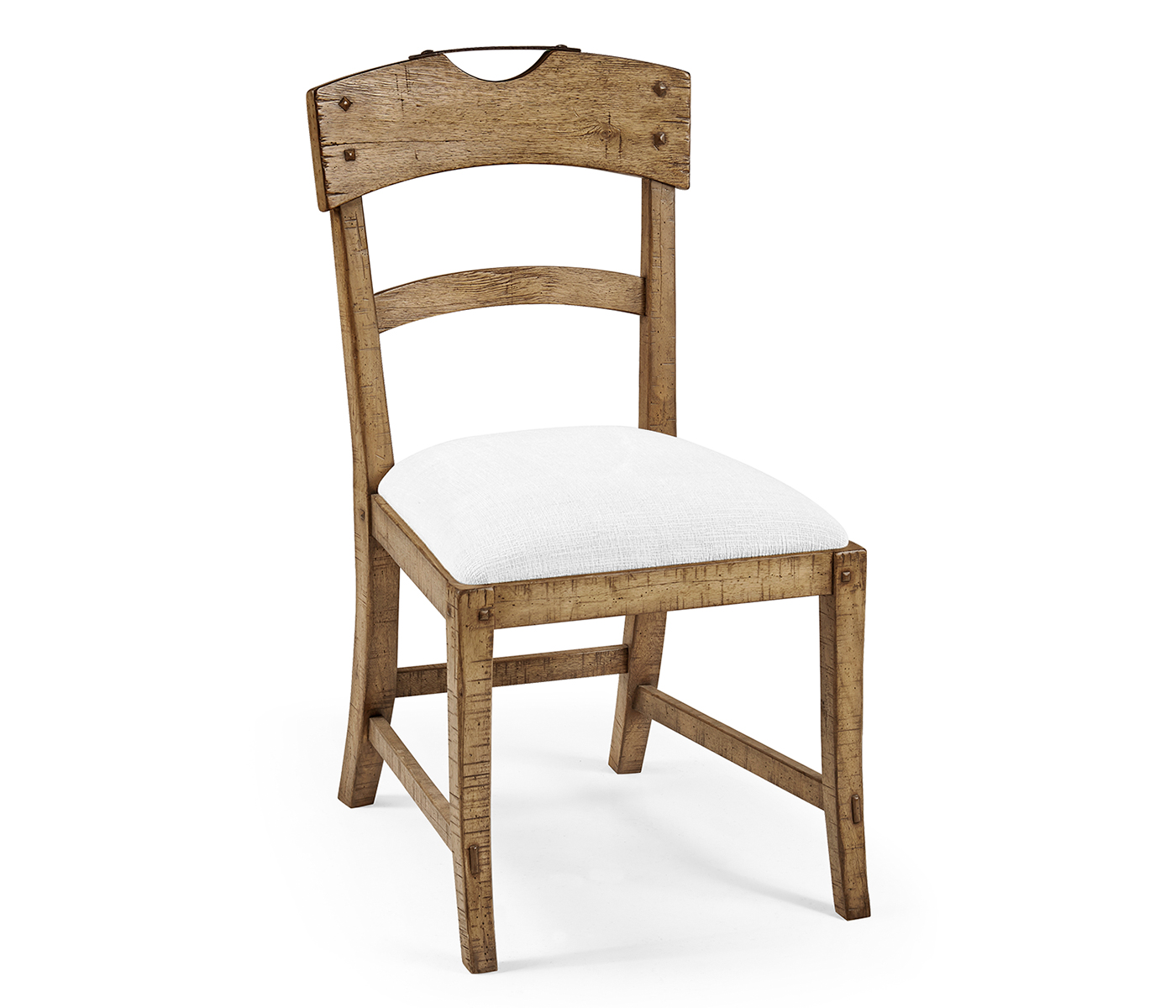 Casual Planked Dining Side Chair