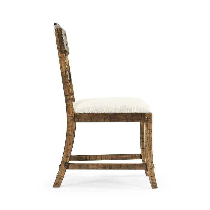 Casual Planked Dining Side Chair