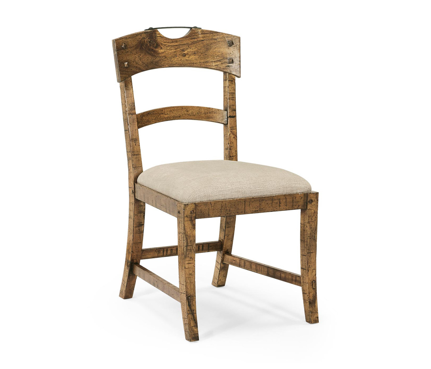 Casual Planked Dining Side Chair