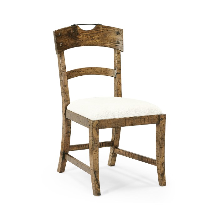 Casual Planked Dining Side Chair