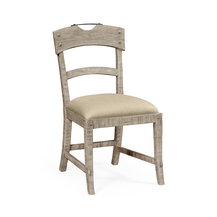 Casual Planked Dining Side Chair