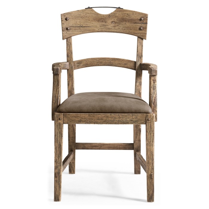 Stone Ridge Leather Dining Arm Chair