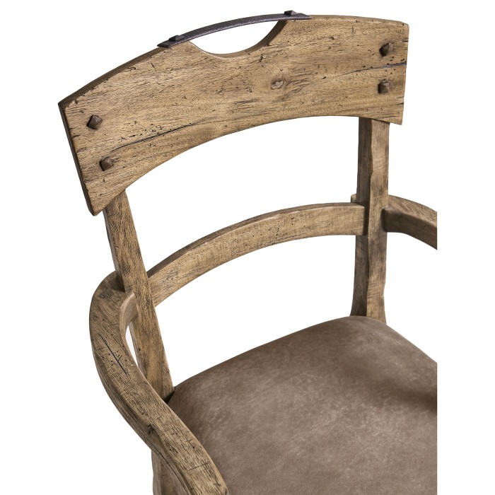 Stone Ridge Leather Dining Arm Chair