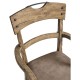 Stone Ridge Leather Dining Arm Chair