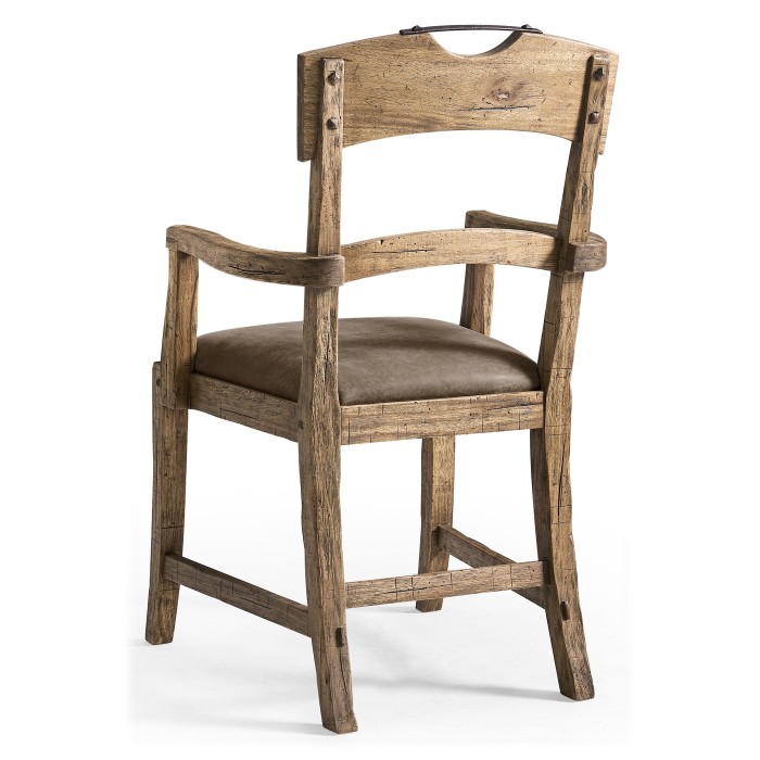 Stone Ridge Leather Dining Arm Chair