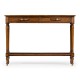 Country Walnut Parquet Console Table