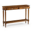 Country Walnut Parquet Console Table