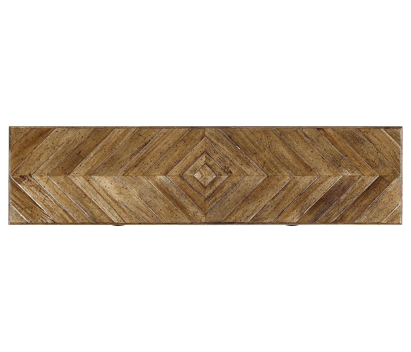 Medium Driftwood Parquet Console Table