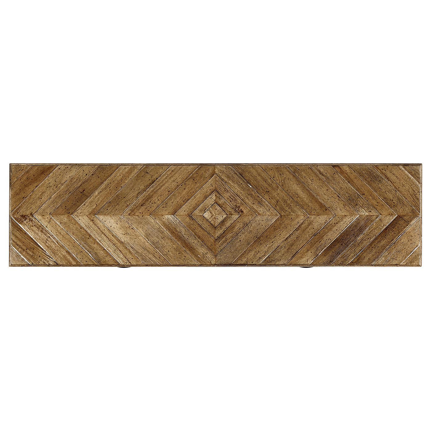 Medium Driftwood Parquet Console Table