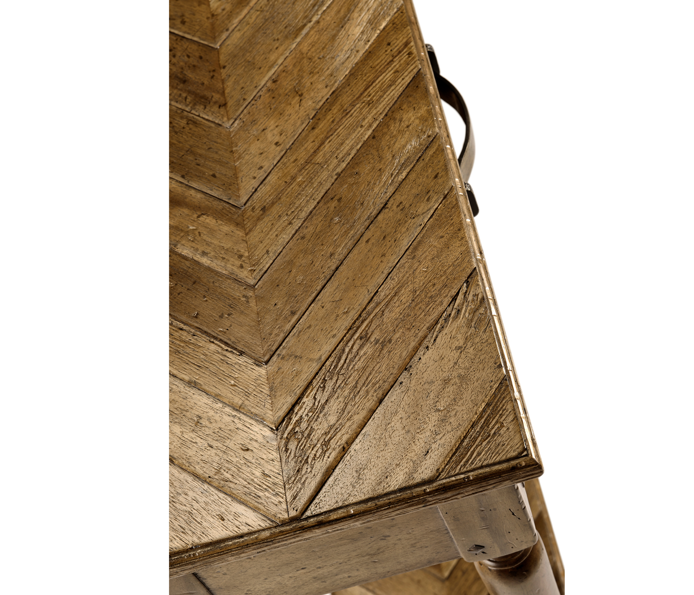 Medium Driftwood Parquet Console Table