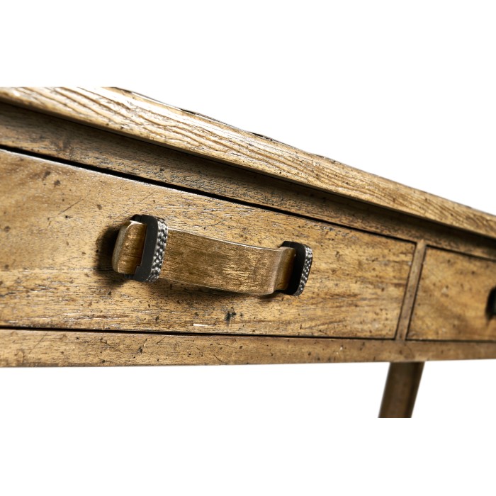 Medium Driftwood Parquet Console Table