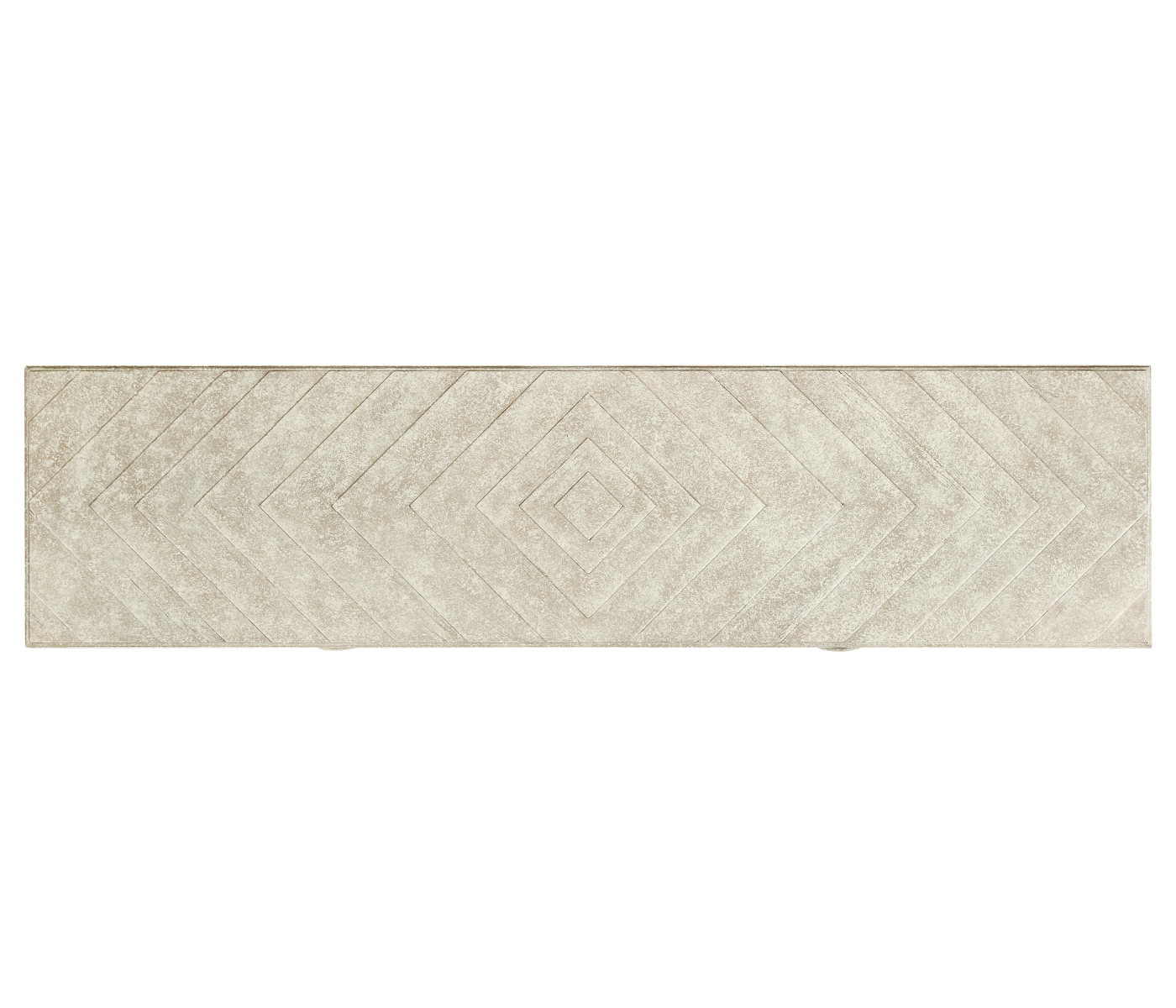 Whitewash Driftwood Parquet Console Table