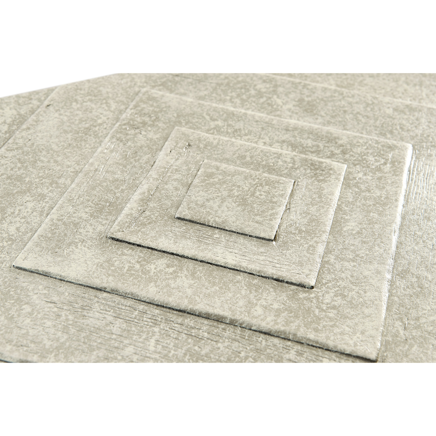 Whitewash Driftwood Parquet Console Table