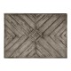 Antique Dark Grey Parquet Nesting Tables with Contrast Inlay
