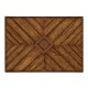 Country Walnut Parquet Nesting Tables with Contrast Inlay