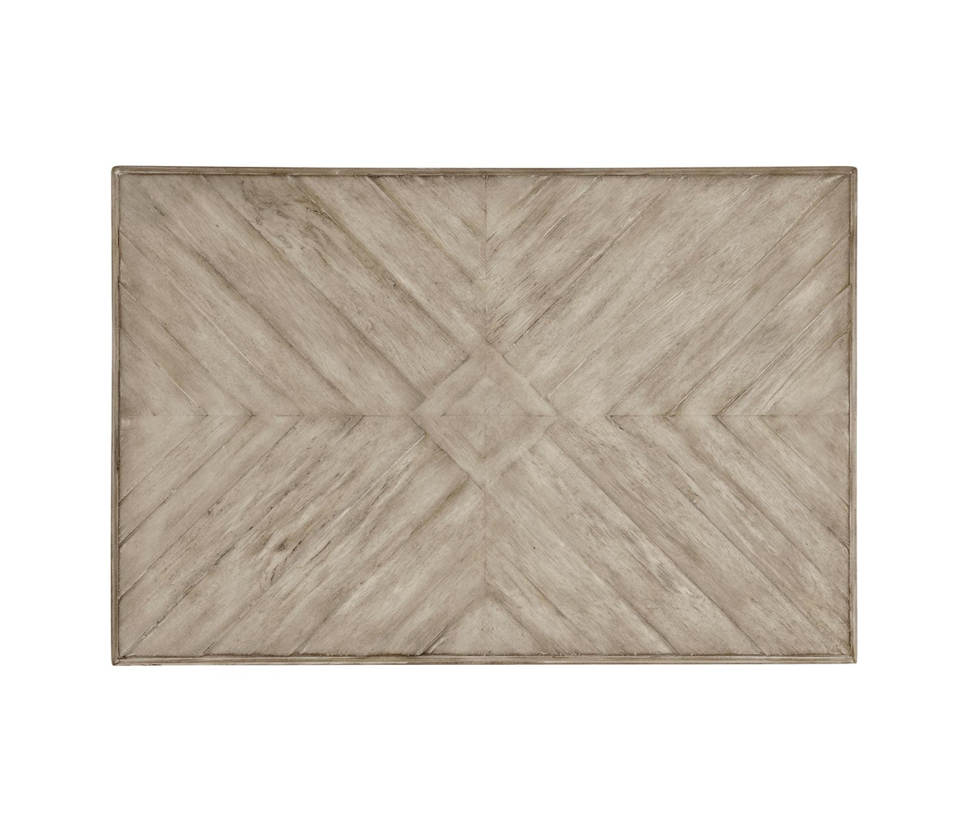 Rustic Grey Parquet Nesting Tables with Contrast Inlay