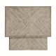 Rustic Grey Parquet Nesting Tables with Contrast Inlay