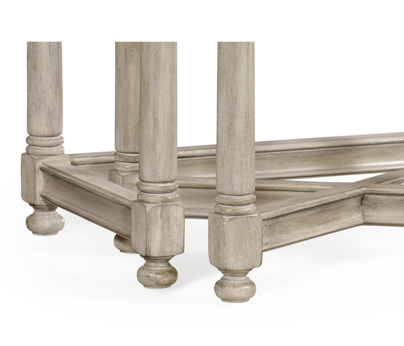 Rustic Grey Parquet Nesting Tables with Contrast Inlay