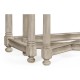 Rustic Grey Parquet Nesting Tables with Contrast Inlay
