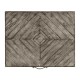 Antique Dark Grey Rectangular Side Table with Contrast Inlay