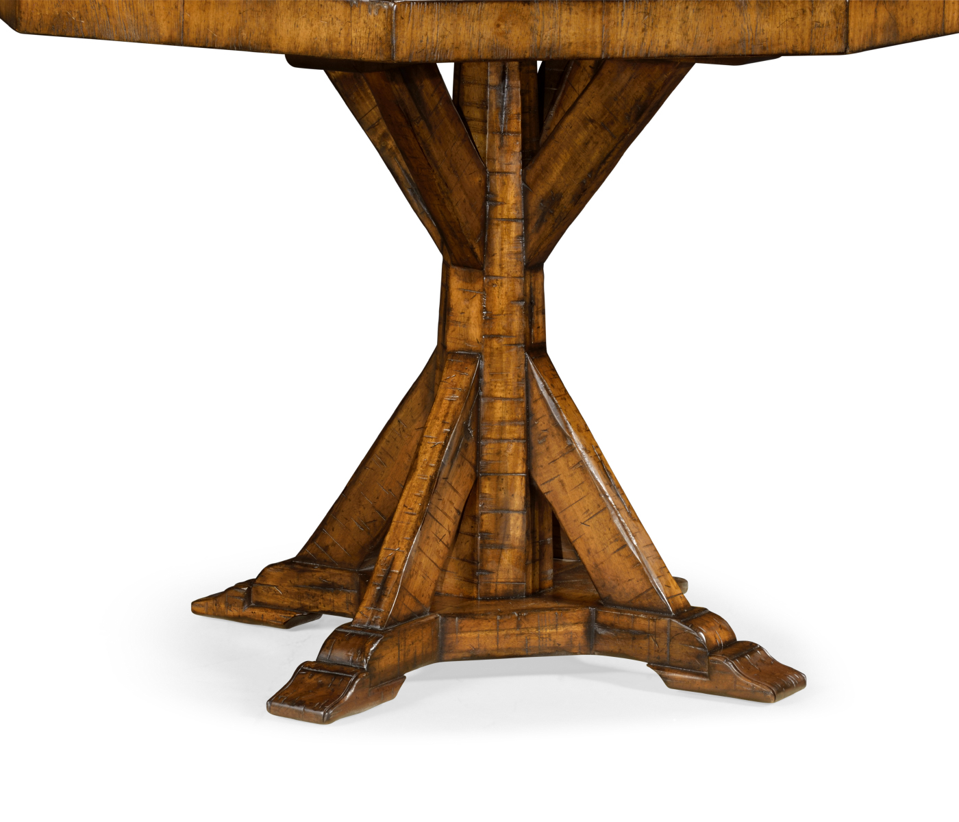 Octagonal Country Walnut Centre Table