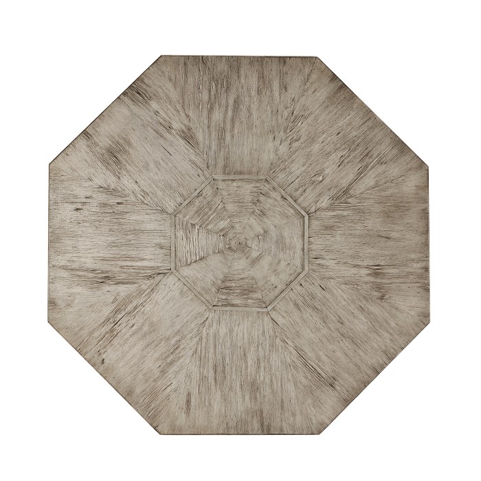 Octagonal Rustic Grey Centre Table
