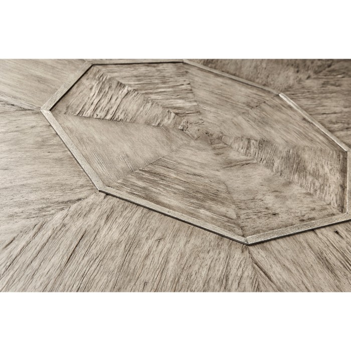 Octagonal Rustic Grey Centre Table