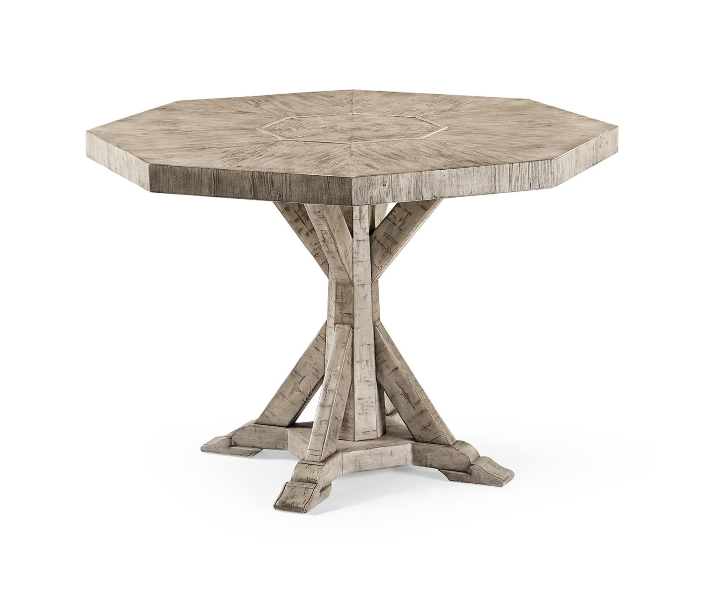 Octagonal Rustic Grey Centre Table