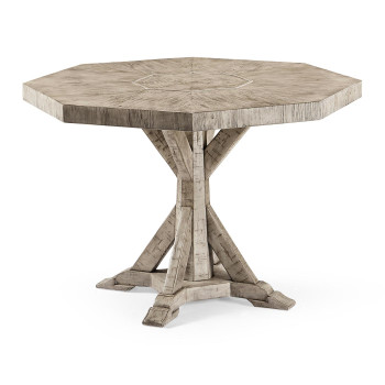 Octagonal Rustic Grey Centre Table