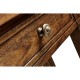 Country Walnut Four Drawer Console