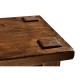 Country Walnut Four Drawer Console