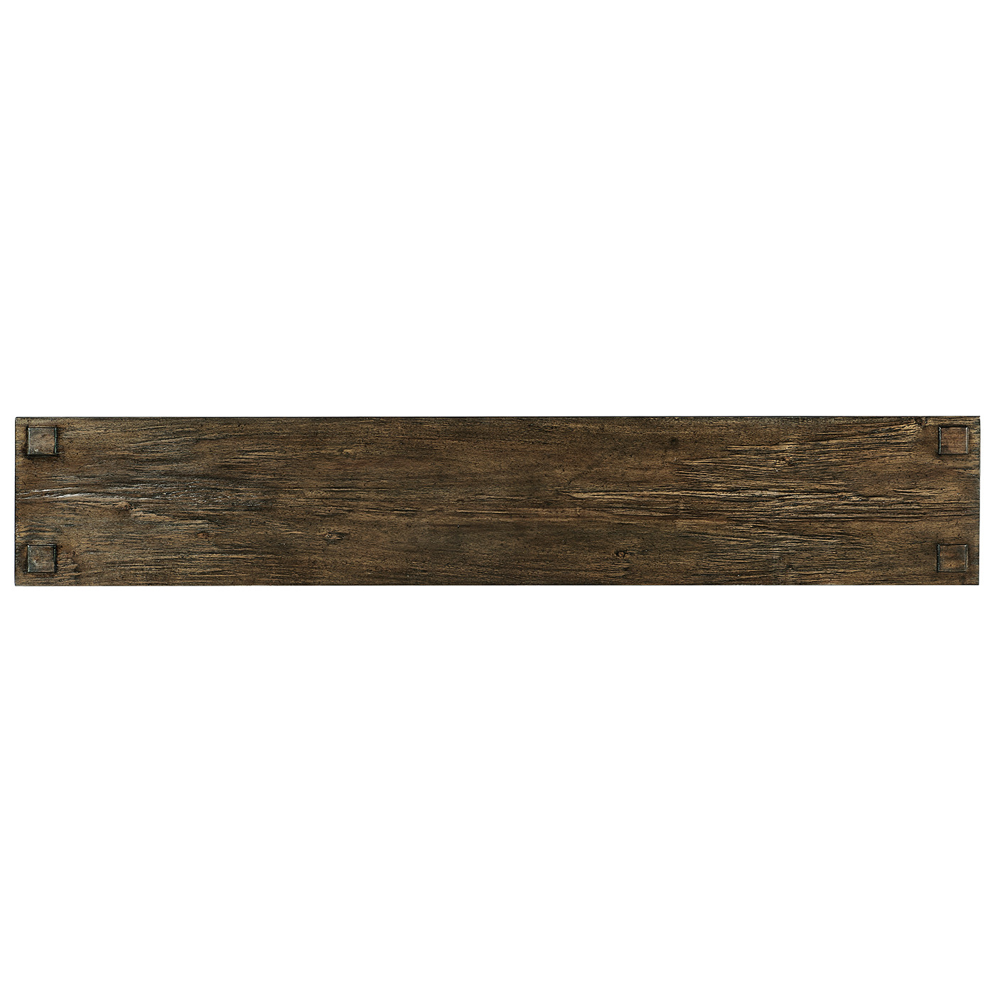 Dark Driftwood Four Drawer Console
