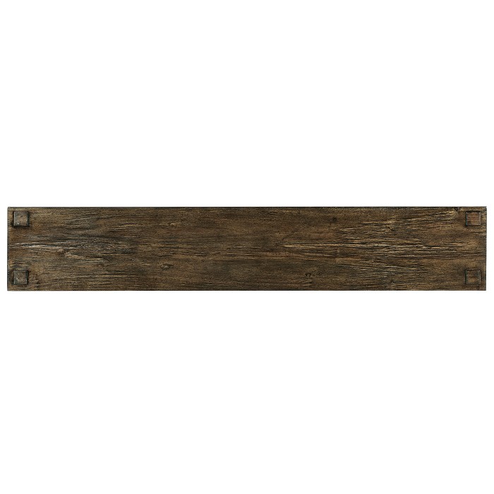Dark Driftwood Four Drawer Console