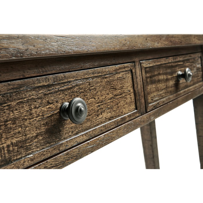 Dark Driftwood Four Drawer Console