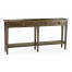 Dark Driftwood Four Drawer Console
