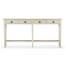 Whitewash Driftwood Four Drawer Console