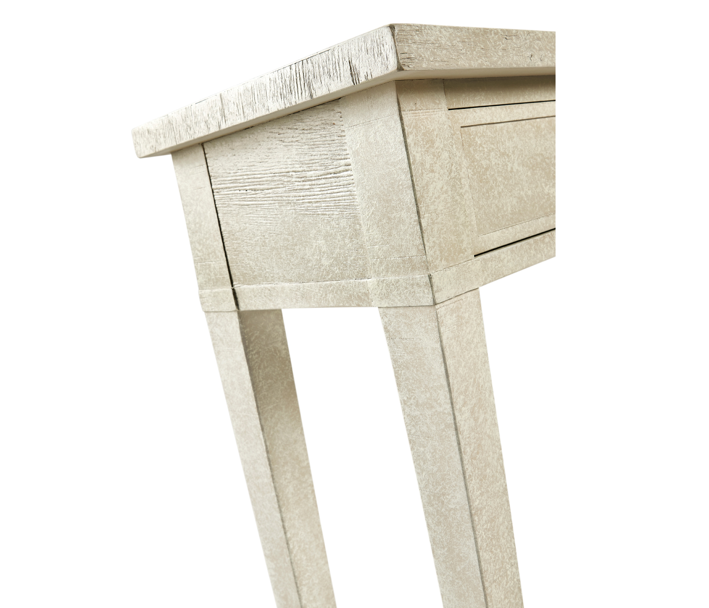 Whitewash Driftwood Four Drawer Console