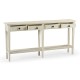 Whitewash Driftwood Four Drawer Console