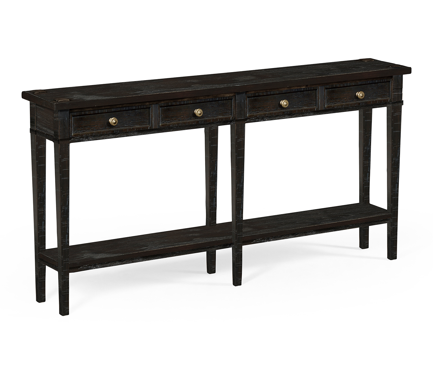 Dark Ale Four Drawer Console