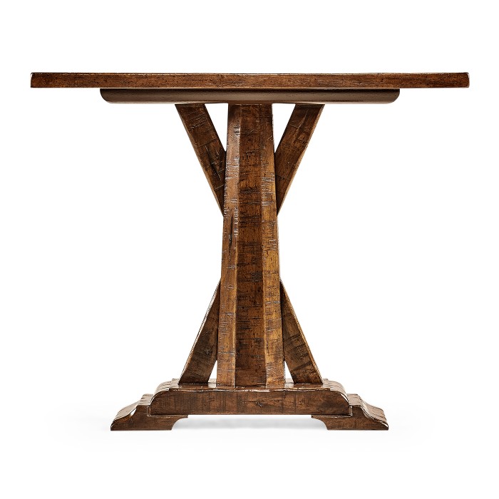 Country Walnut Rectangular Side Table