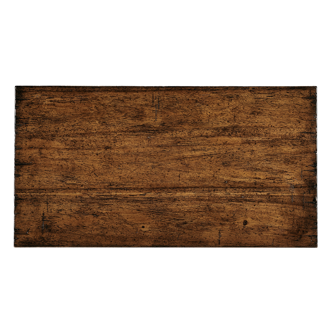 Country Walnut Rectangular Side Table