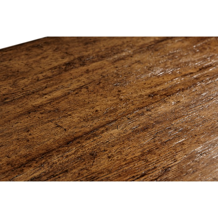Country Walnut Rectangular Side Table