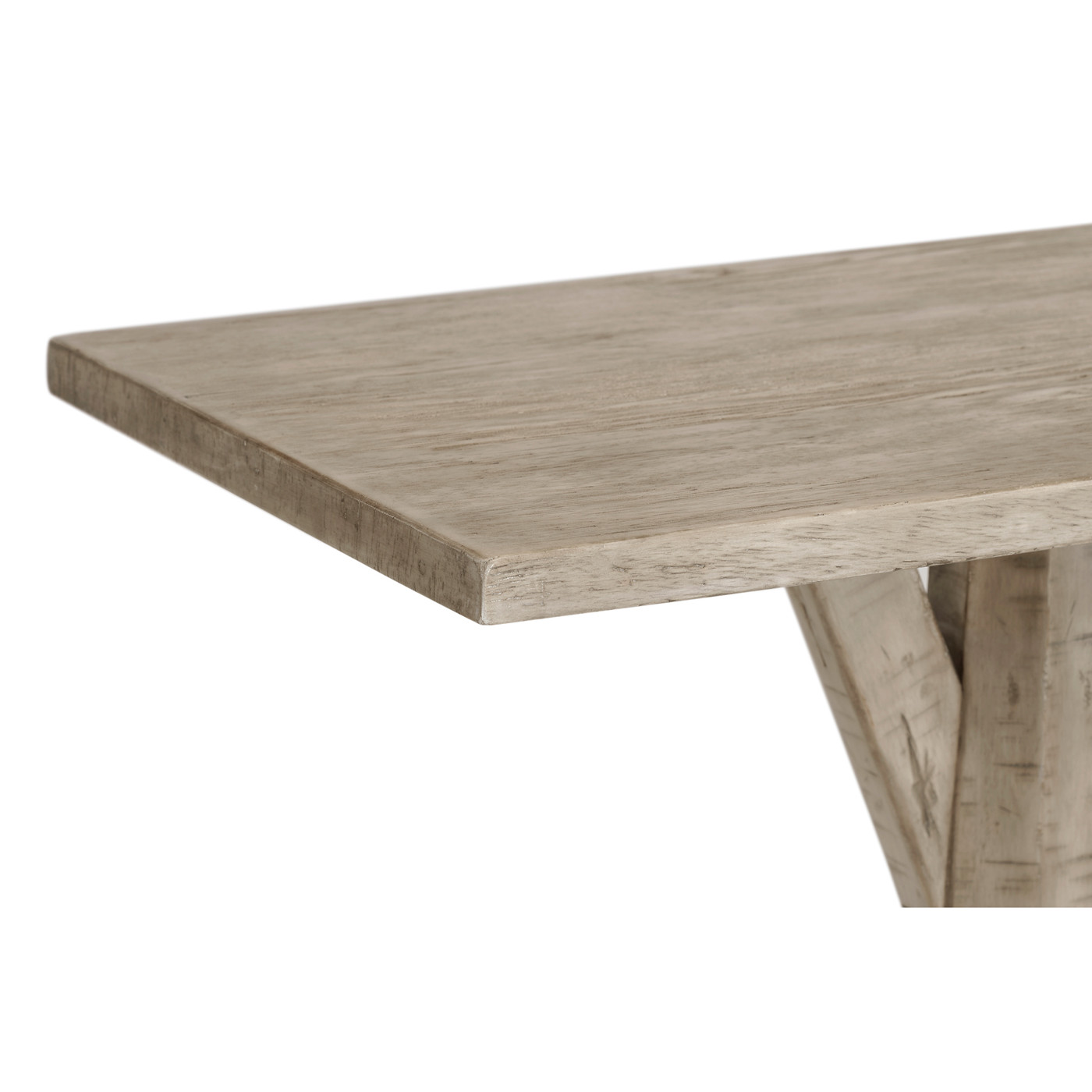 Rustic Grey Rectangular Side Table