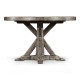 Antique Dark Grey Circular Dining Table 48