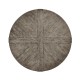Antique Dark Grey Circular Dining Table 48