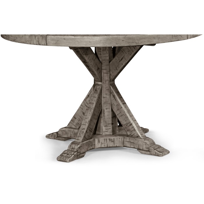 Antique Dark Grey Circular Dining Table 48