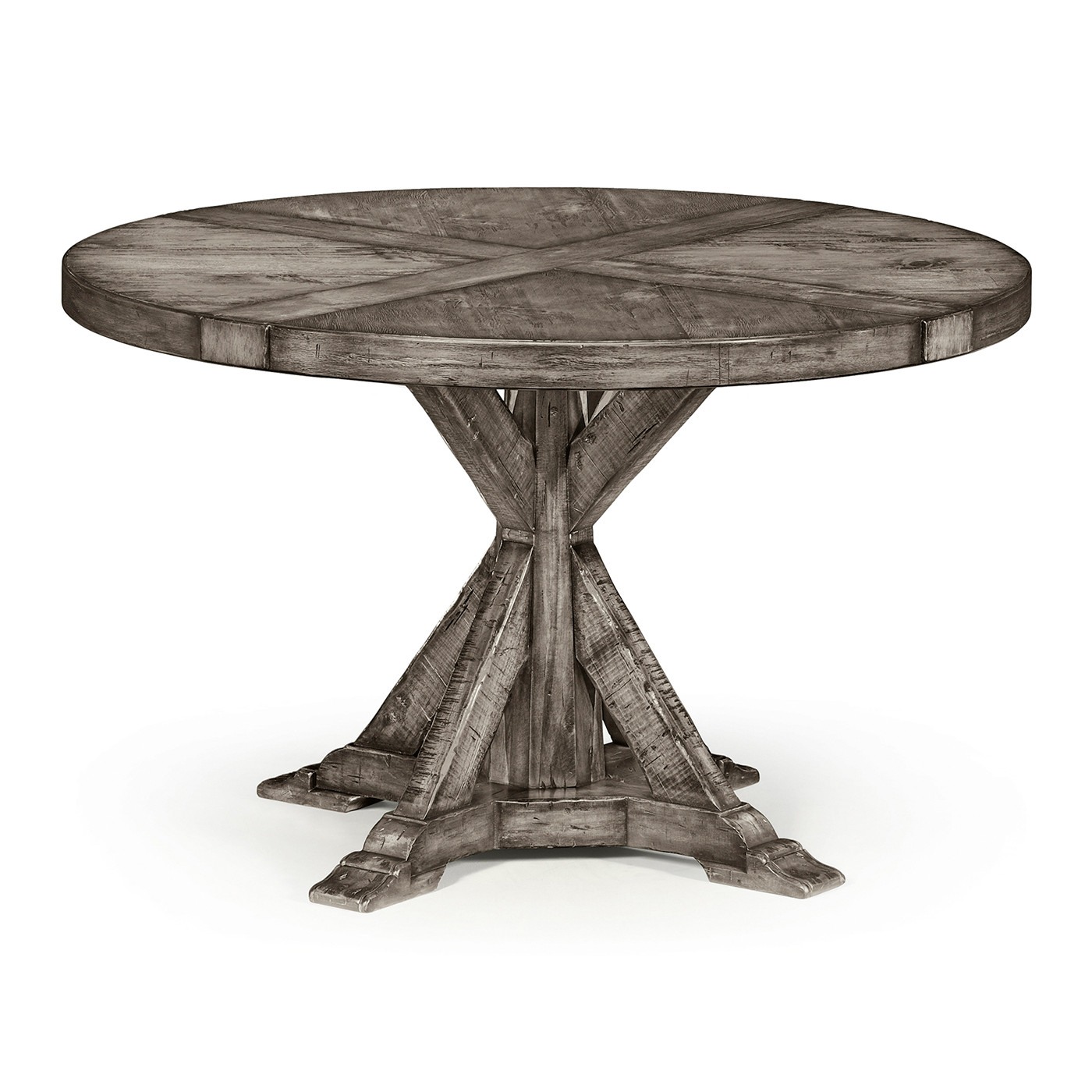 Antique Dark Grey Circular Dining Table 48
