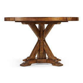 Country Walnut Circular Dining Table 48